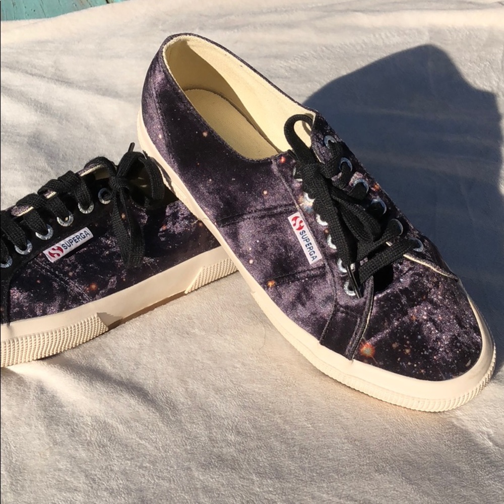 Superga shoes. Galaxy star design